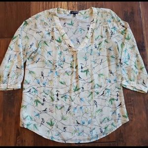 The Limited bird blouse